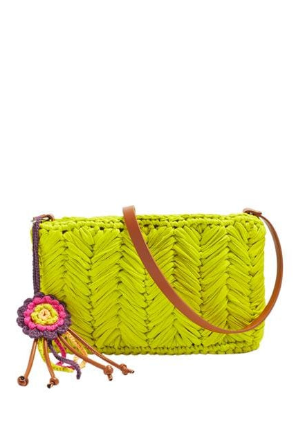 بارفوا شنطة كروشيه نسائية بحامل يد جلدي