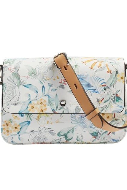 بارفوا حقيبة مشجرة جلد كتف نسائي أزرق