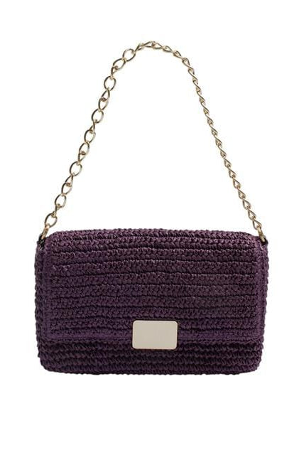 بارفوا شنطة كتف نسائية كروشية منسوج