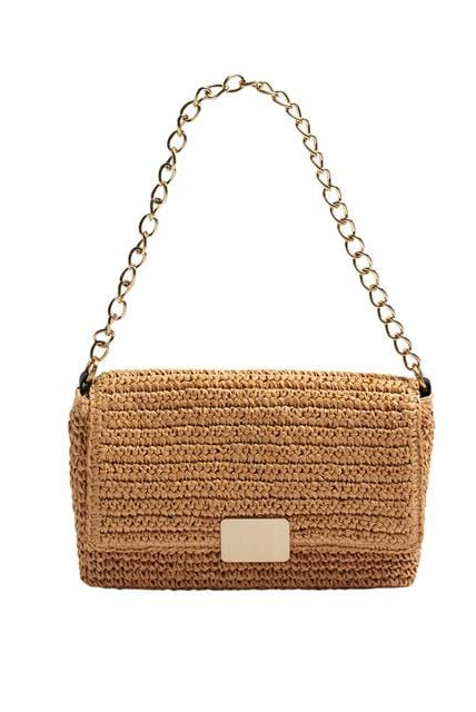 بارفوا شنطة كتف نسائية كروشية منسوج