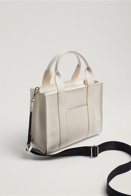 بارفوا شنطة كروس جلد نسائية مزينة بالخوص