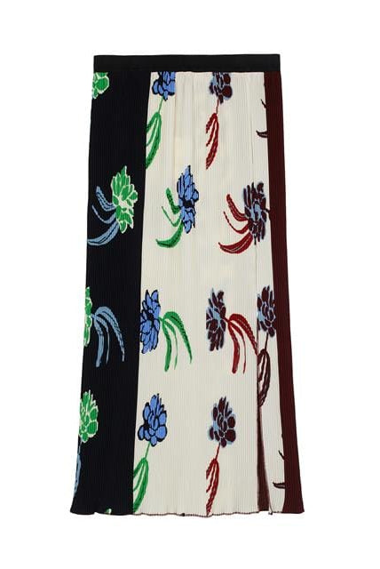 بارفوا تنورة مشجرة نسائية منسوجة بيج فاتح