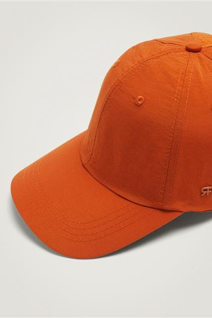 بارفوا كاب سادة نسائي بلون واحد برتقالي