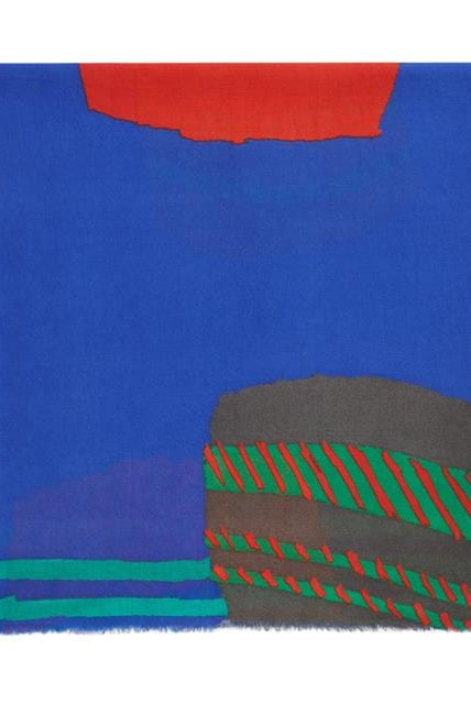 بارفوا وشاح رأس نسائي مربع بطبعة