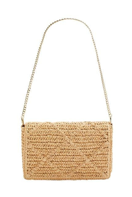 بارفوا شنطة منسوجة بسلسال