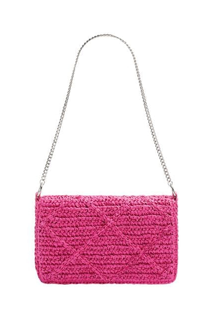 بارفوا شنطة منسوجة بسلسال