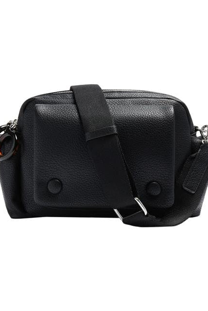 بارفوا حقيبة كروس جلد بجيب خارجي