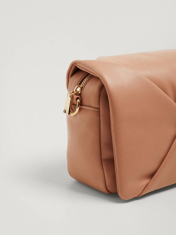 بارفوا شنطة كروس سادة مزينة بأشكال هندسية