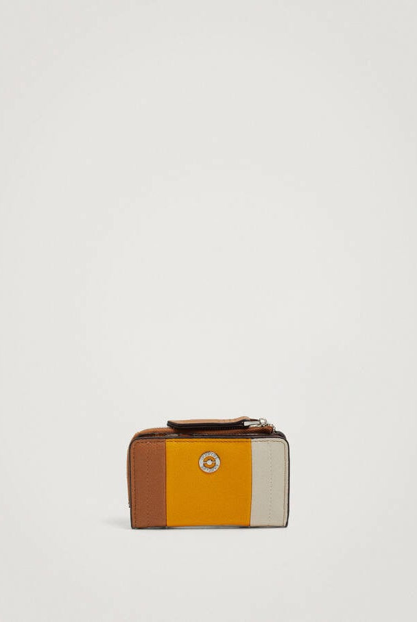 بارفوا حامل بطاقات لونين بسحاب أصفر