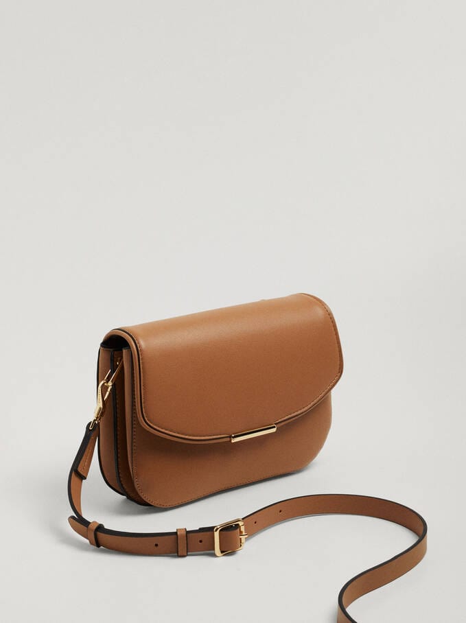 بارفوا حقيبة كروس شيك جلد ملحقة بحزام