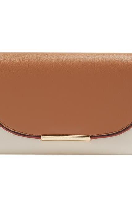 بارفوا شنطة يد نسائية جلد لونين بغالق مغناطيسي جملي