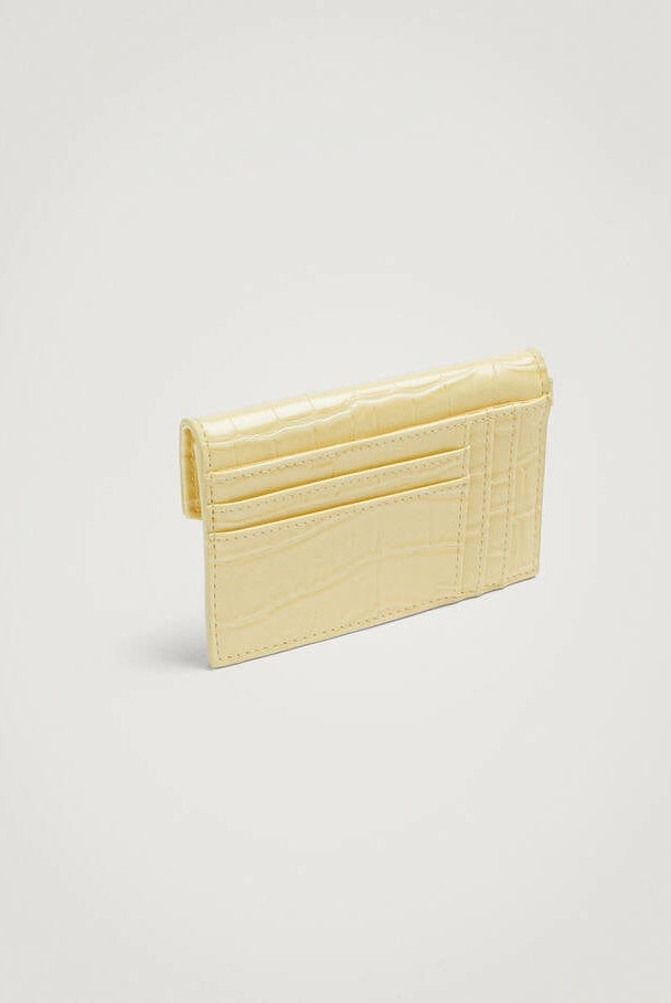 بارفوا محفظة بطاقات نسائية جلد تمساحي بمسكة يد