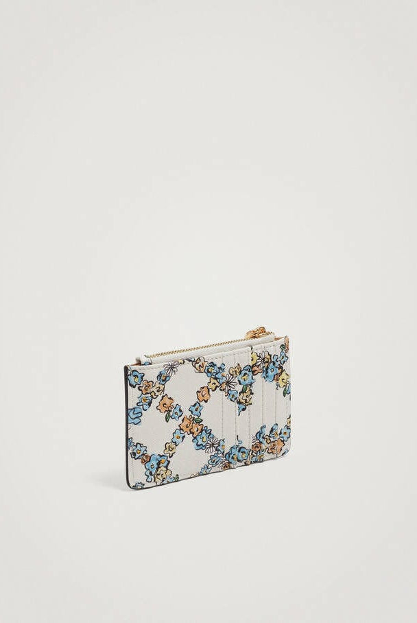 بارفوا محفظة كروت نسائية مشجرة أزرق