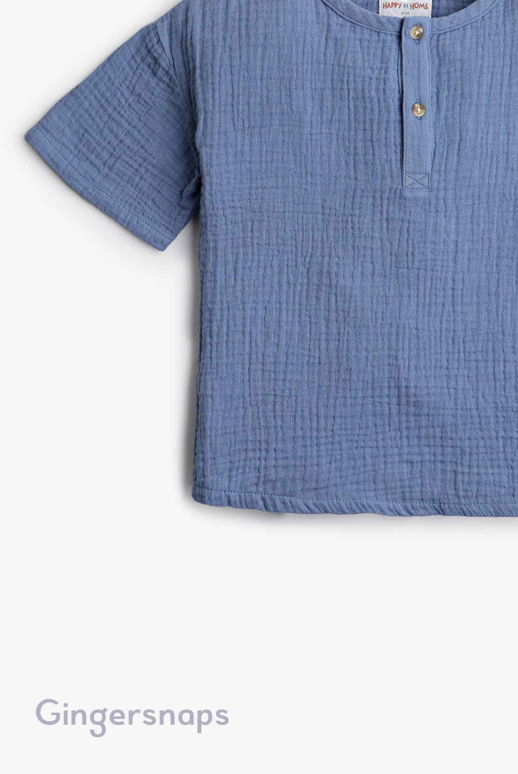 جينجرسنابس قميص أولادي عباية بكشكة أزرق