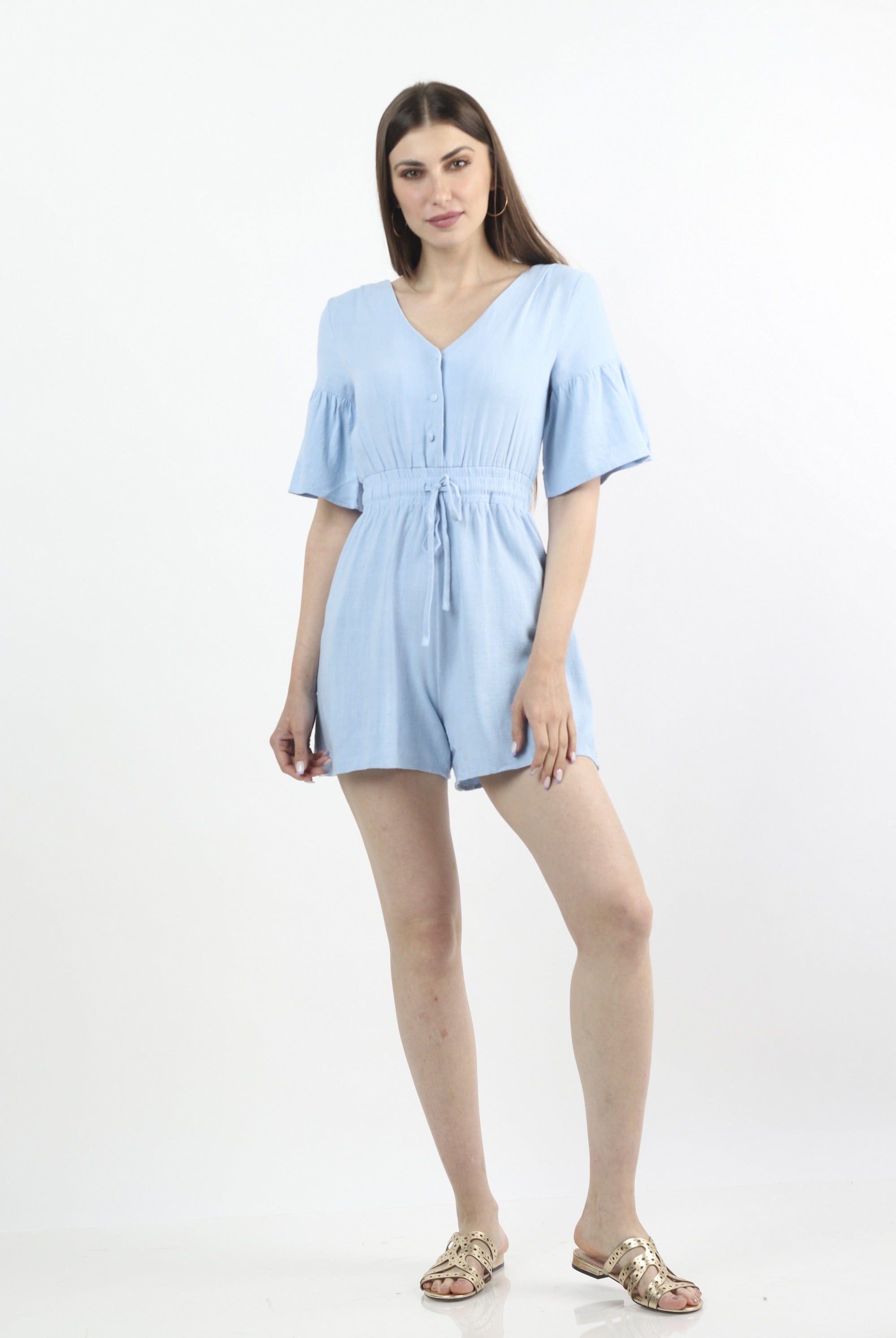 كيتشن جمبسوت قصير مخصر سادة نسائي