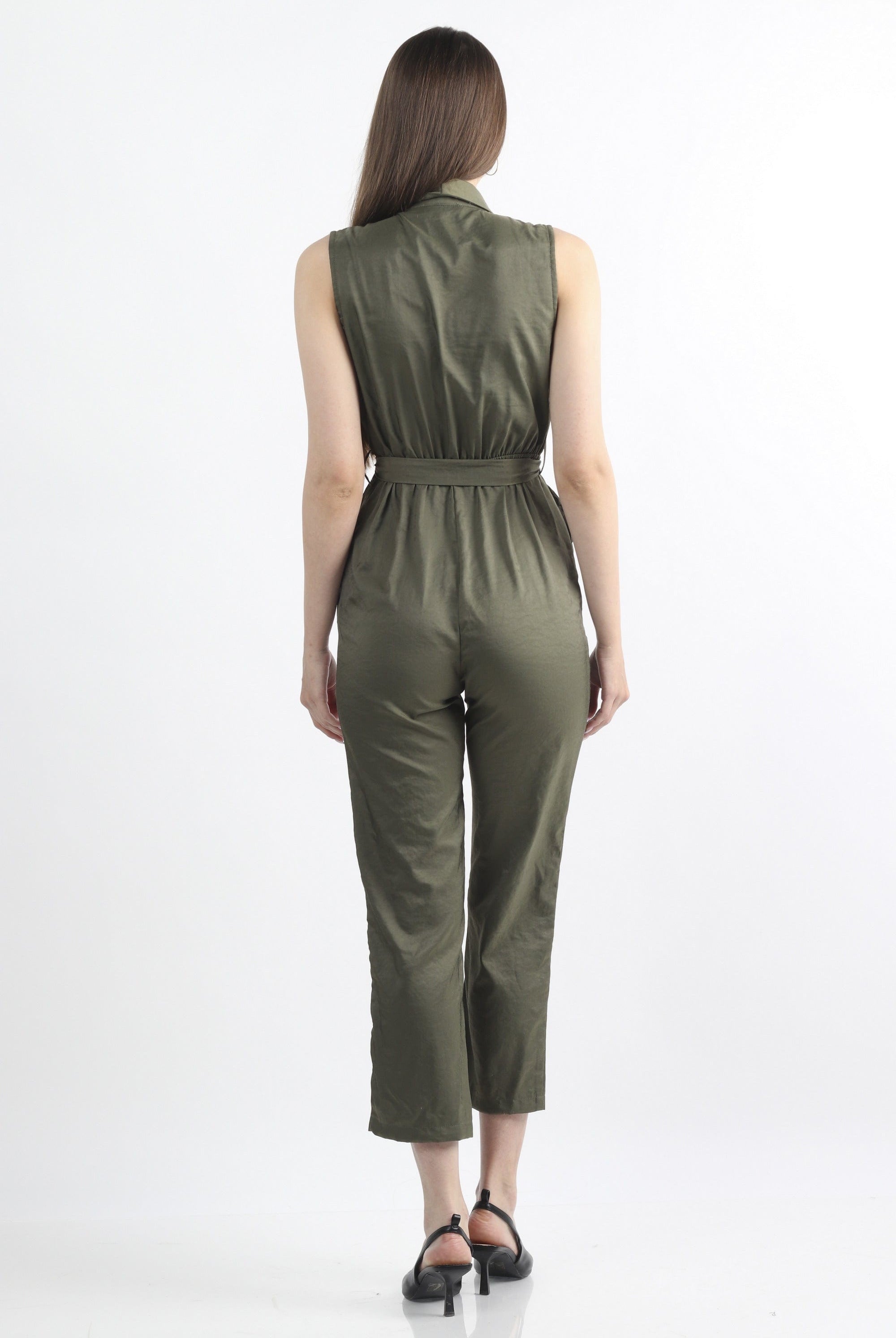 كيتشن جمبسوت سادة مخصر برباط كت نسائي