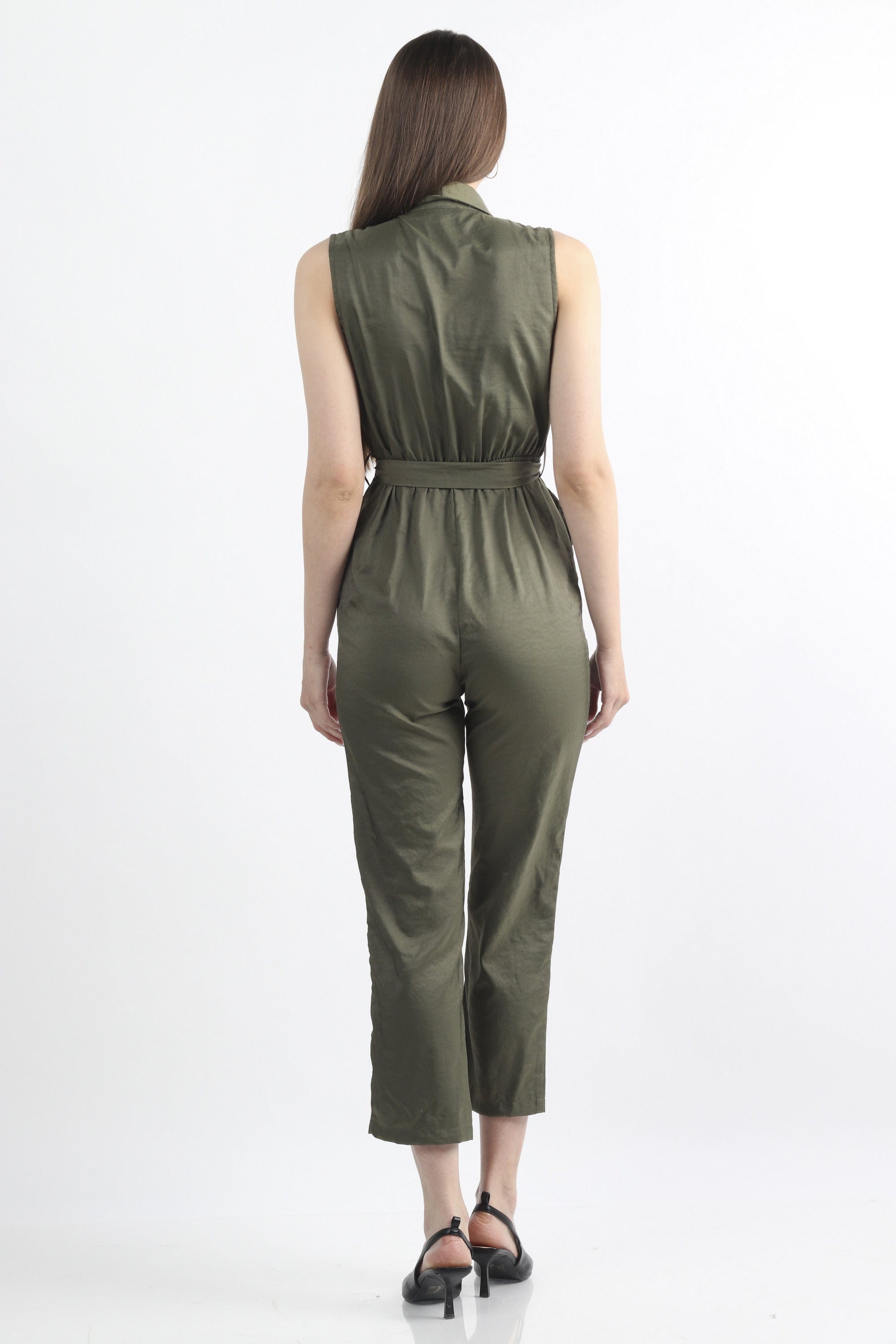 كيتشن جمبسوت سادة مخصر برباط كت نسائي