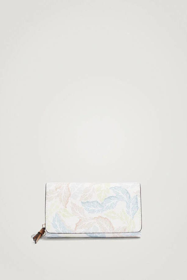 بارفوا محفظة جلد نسائية مشجرة أزرق