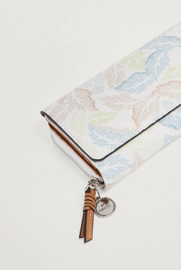 بارفوا محفظة جلد نسائية مشجرة أزرق