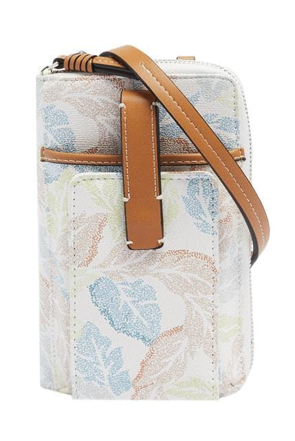 بارفوا شنطة هاتف بحزام جلدي أزرق