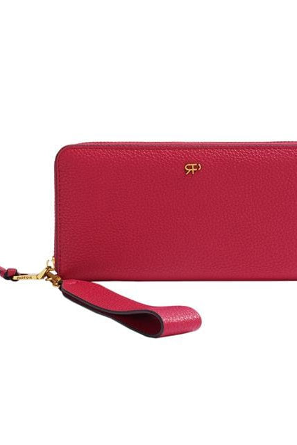 بارفوا محفظة نسائية بسوستة بحامل يد وردي