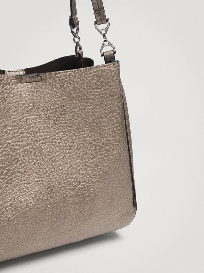 بارفوا شنطة كتف نسائية سادة جلد