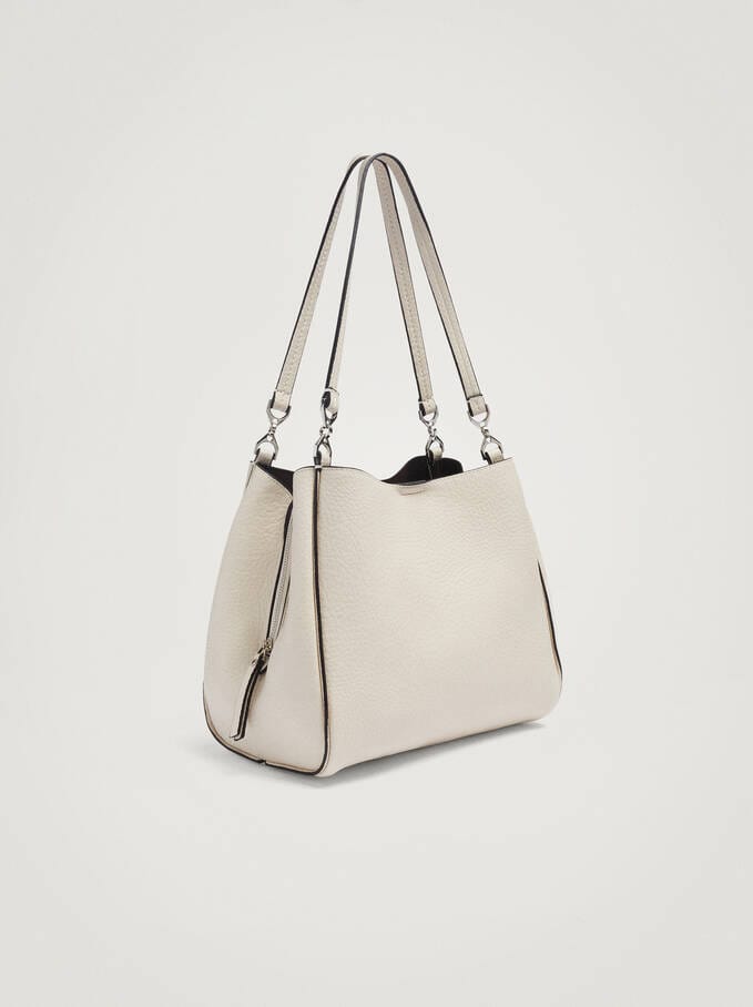 بارفوا شنطة كتف نسائية سادة جلد