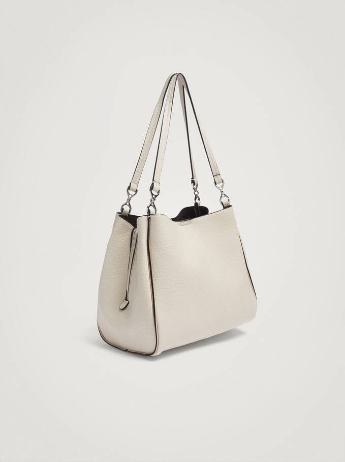 بارفوا شنطة كتف نسائية سادة جلد