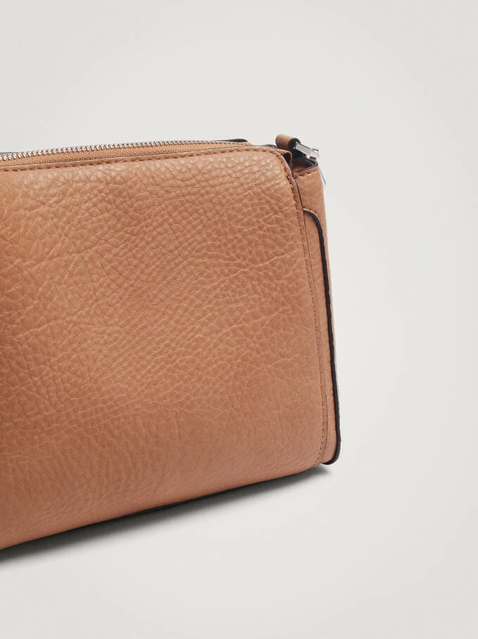 بارفوا حقيبة كروس جلد برباط جلدي طويل