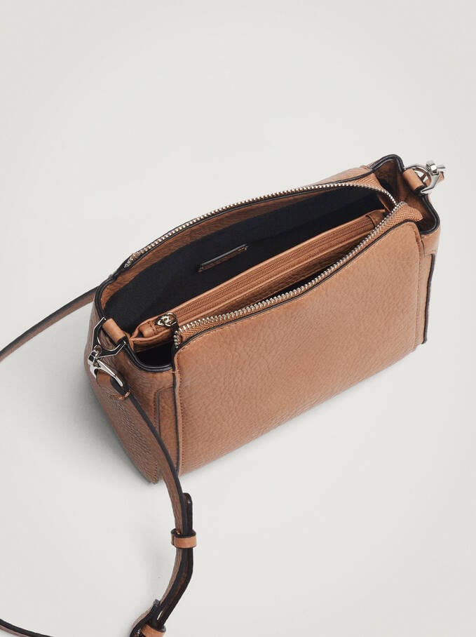 بارفوا حقيبة كروس جلد برباط جلدي طويل