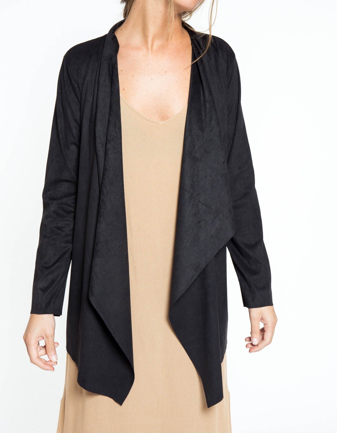 شانا كارديجان ميدي مفتوح من الأمام بأكمام طويلة نسائي