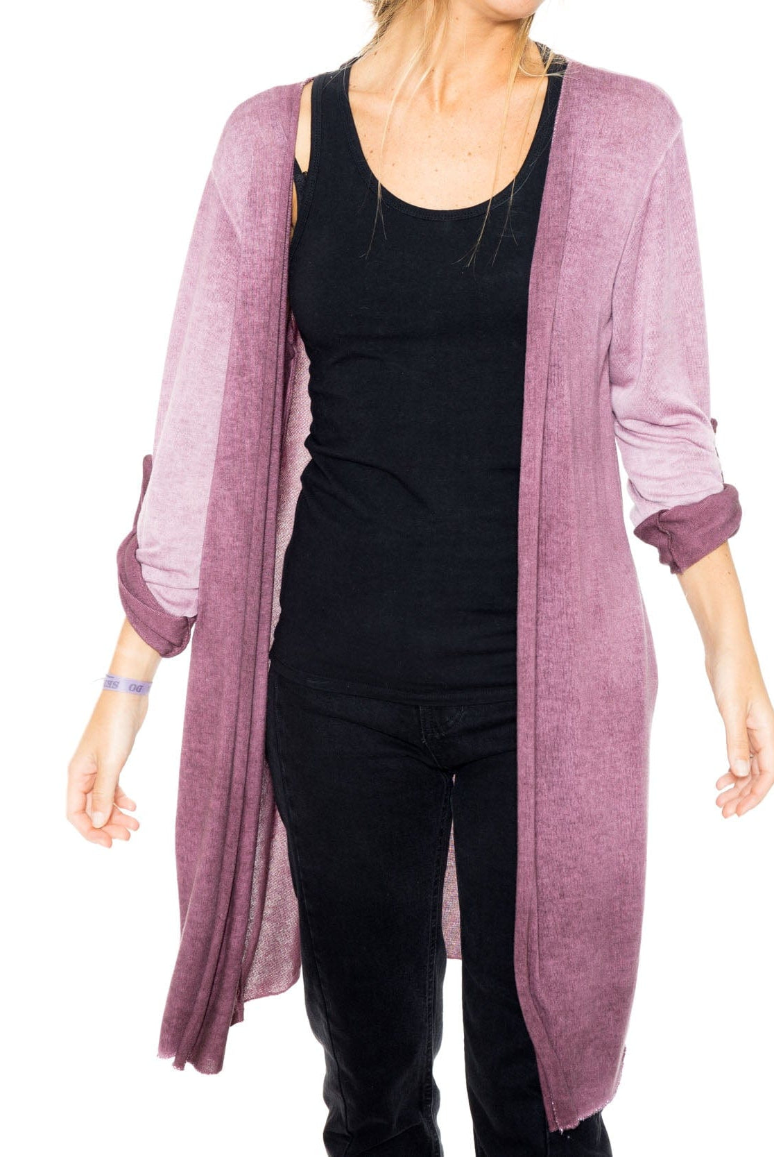 شانا كارديجان طويل بأكمام طويلة سادة نسائي الكاكي