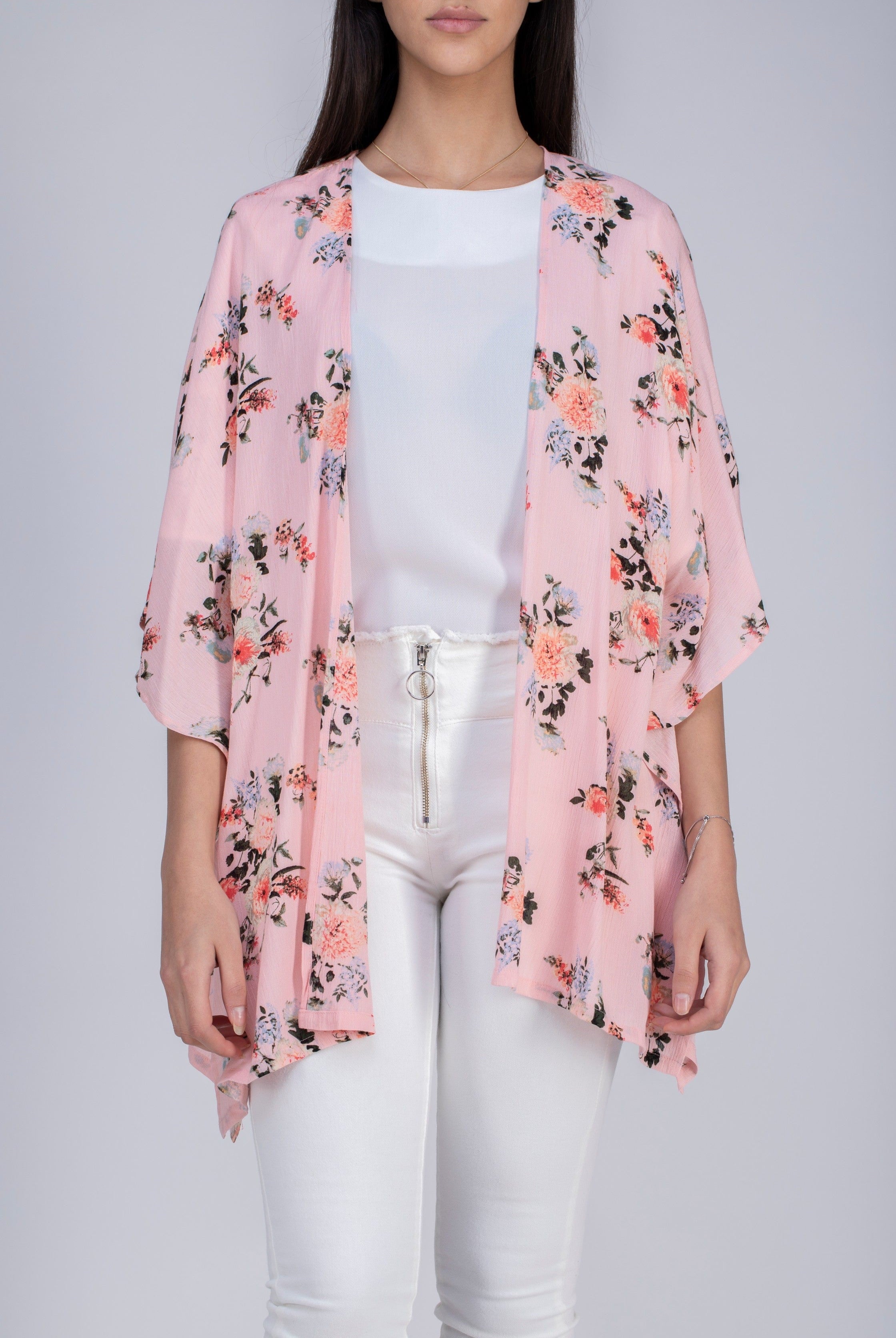 ميكا كارديجان مشجر مفتوح بأكمام طويلة