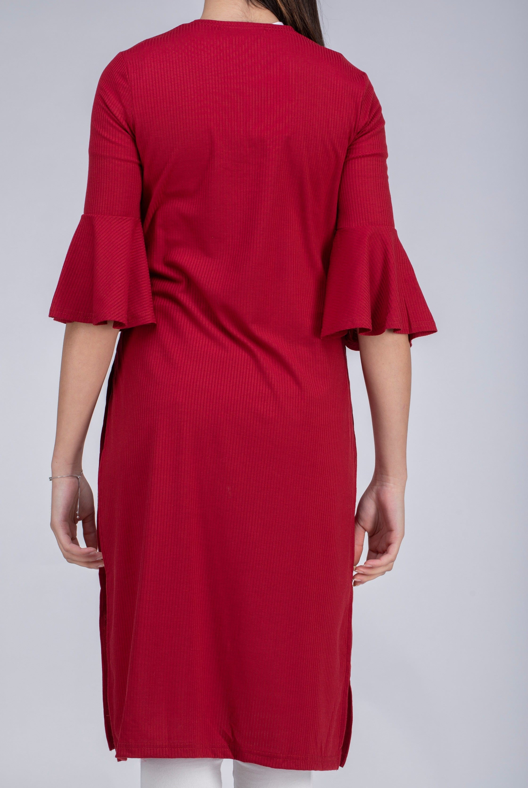 ميكا كارديجان طويل مضلع 3/4 كم