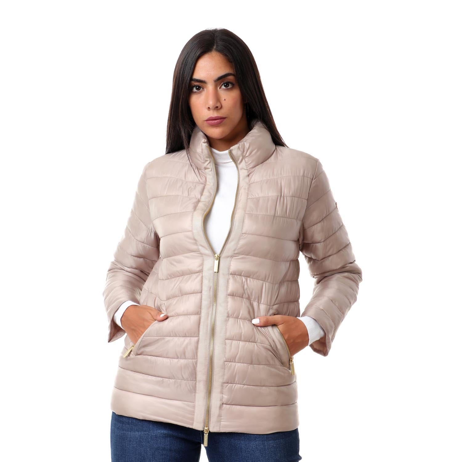 داليدرس جاكيت بمب سادة كم طويل نسائي