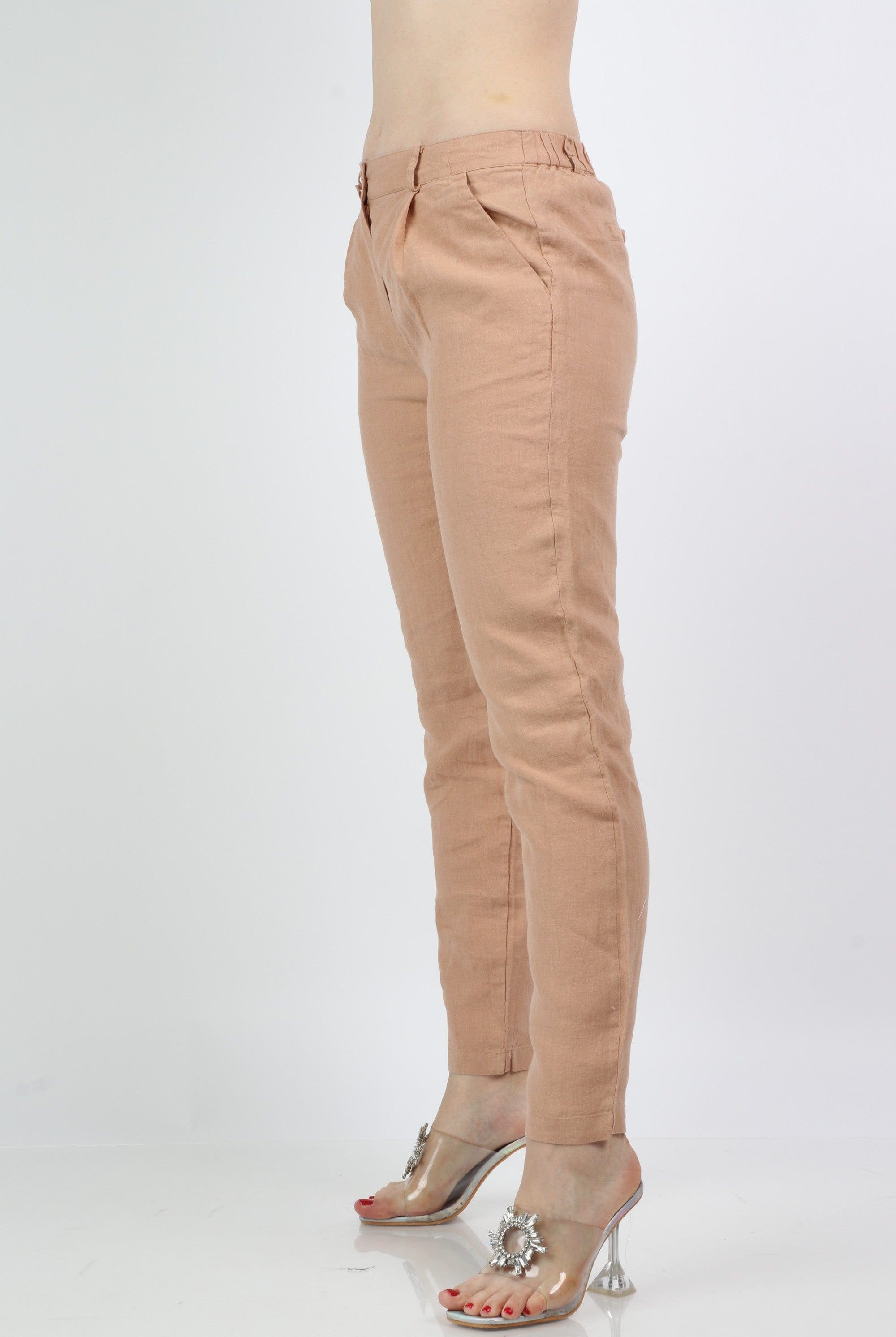 داليدرس بنطلون سادة بأساور من أسفل سادة نسائي لوز