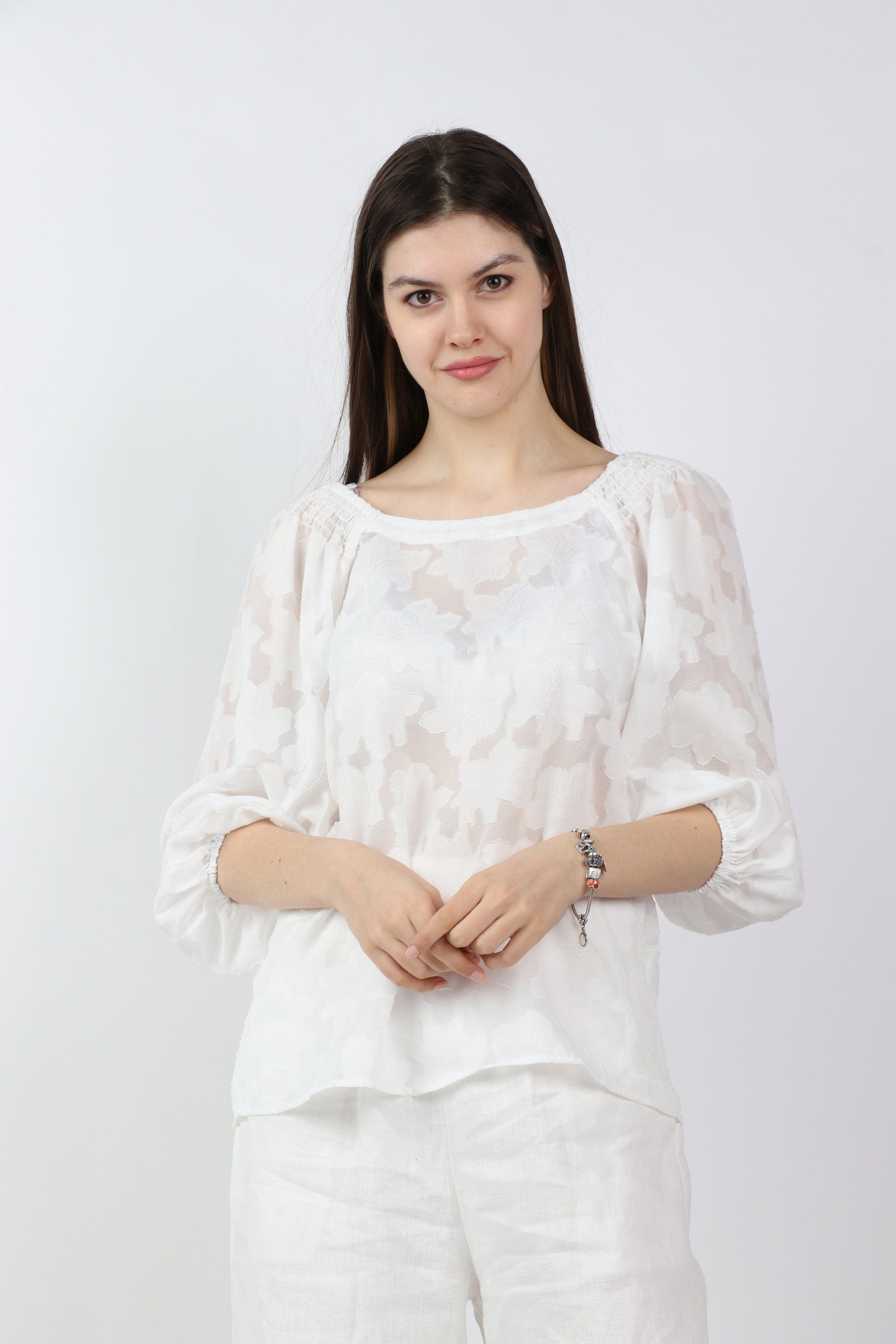 داليدرس بلوزة أوف شولدر واسعة كم طويل واسع نسائي