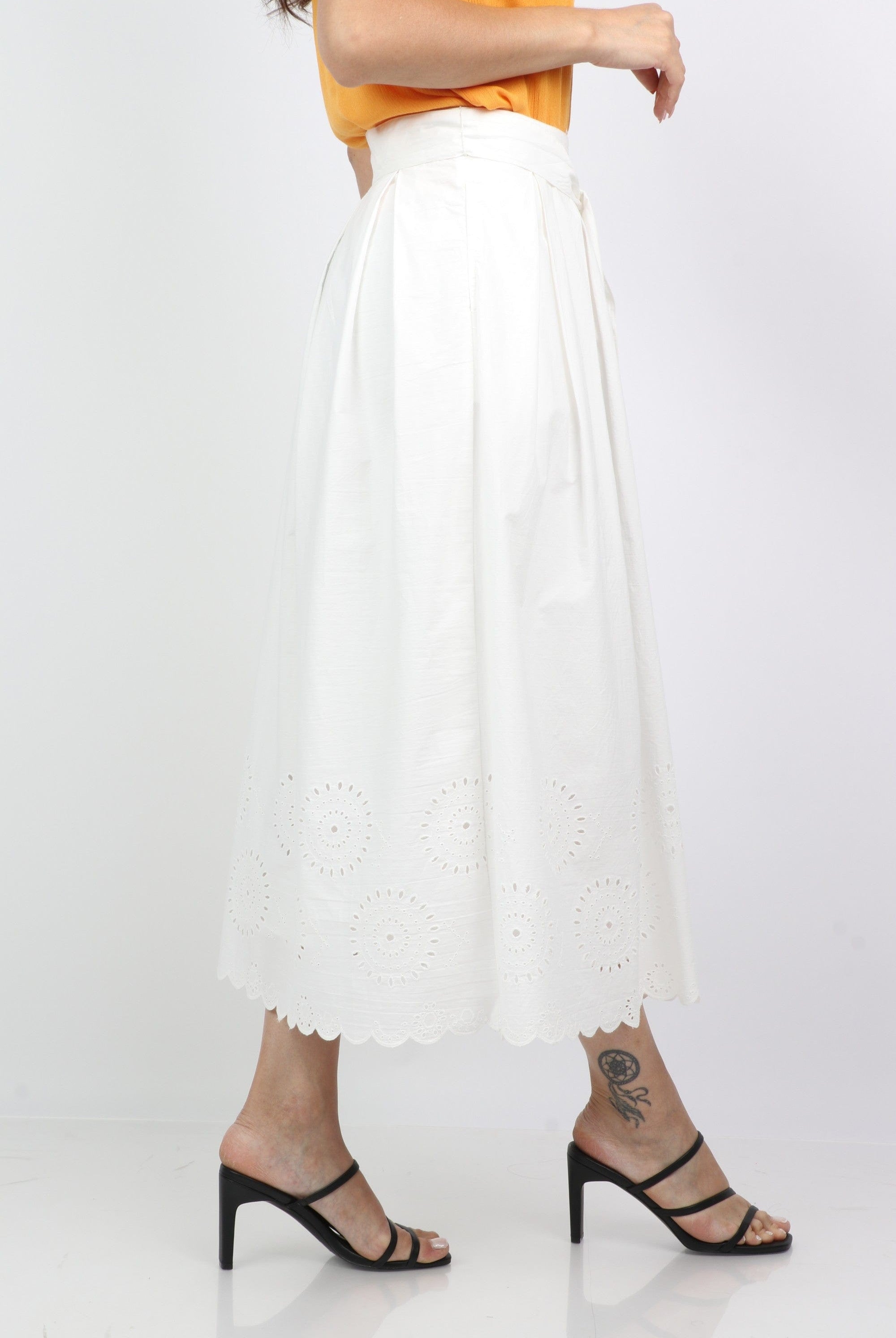 داليدرس تنورة سادة بقصة من الأسفل برباط من الخصر