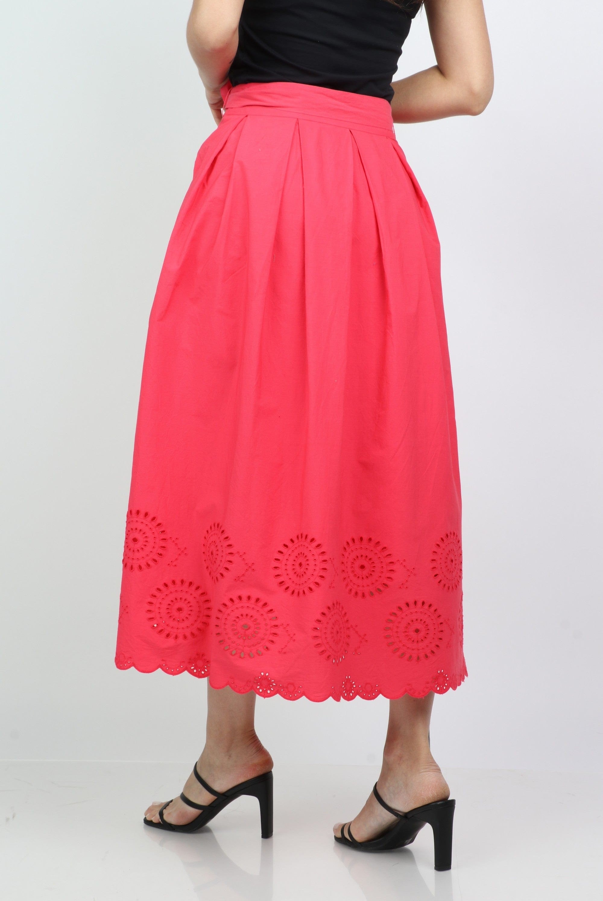 داليدرس تنورة سادة بقصة من الأسفل برباط من الخصر