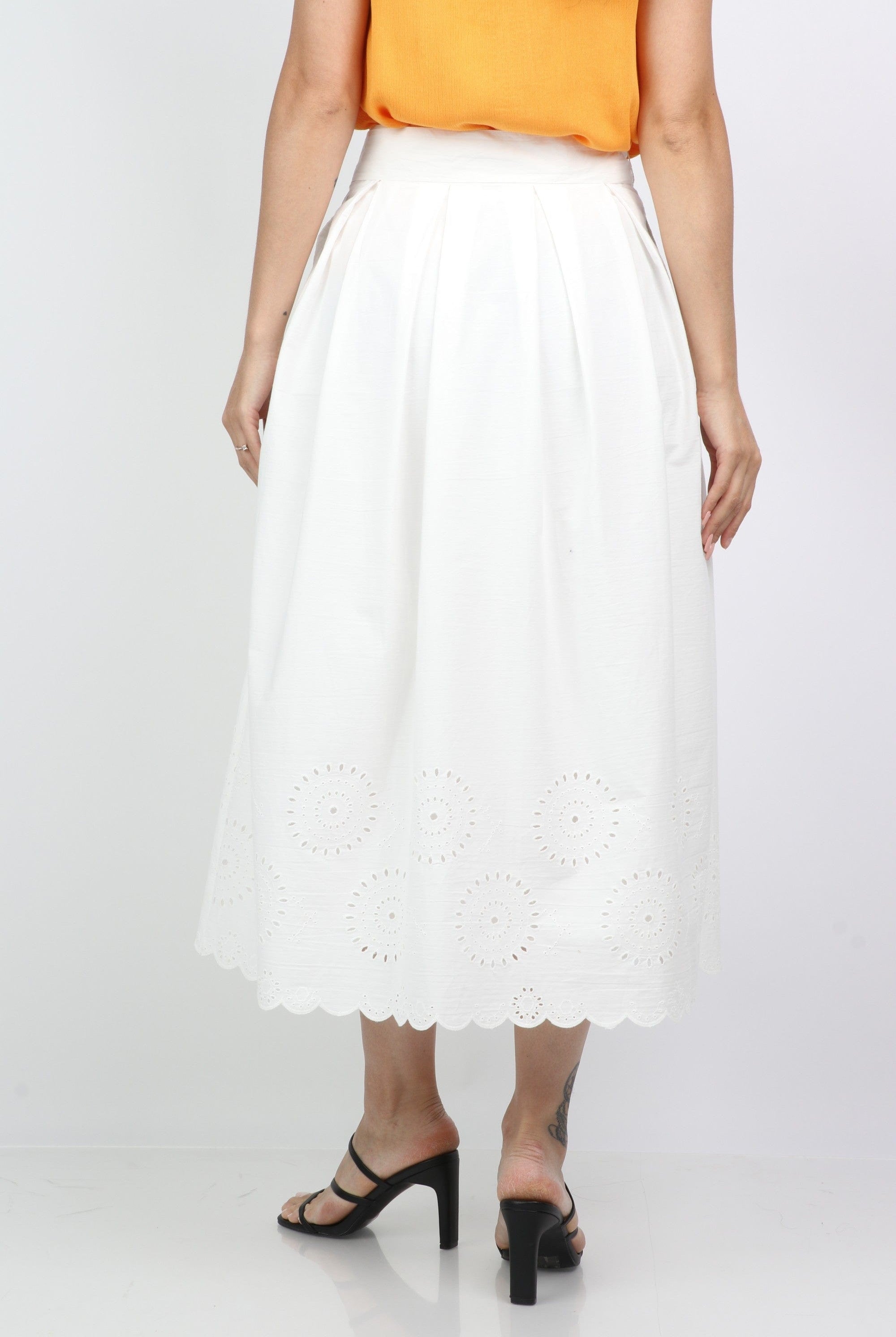 داليدرس تنورة سادة بقصة من الأسفل برباط من الخصر