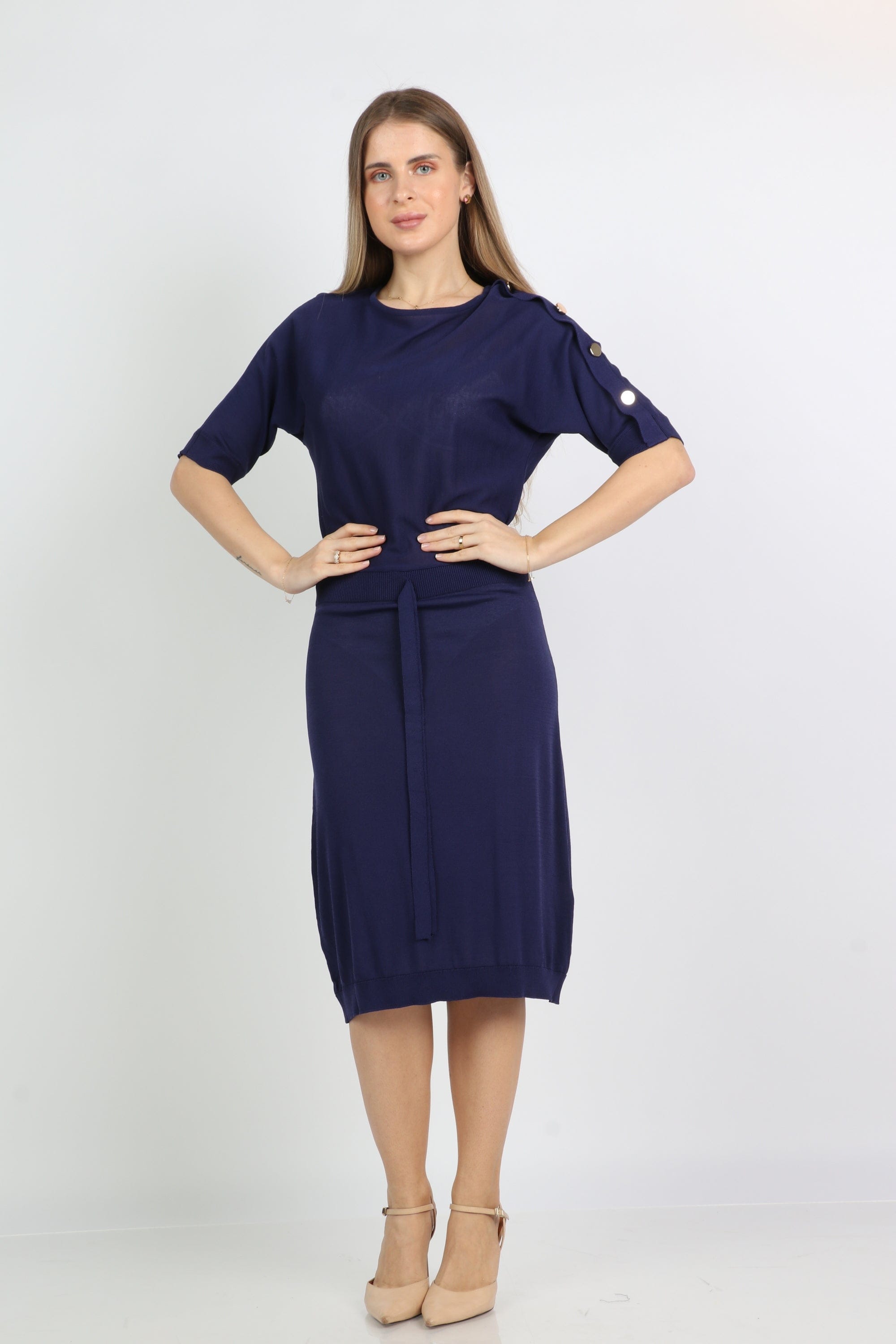 داليدرس تونيك نسائي برباط خصر سادة