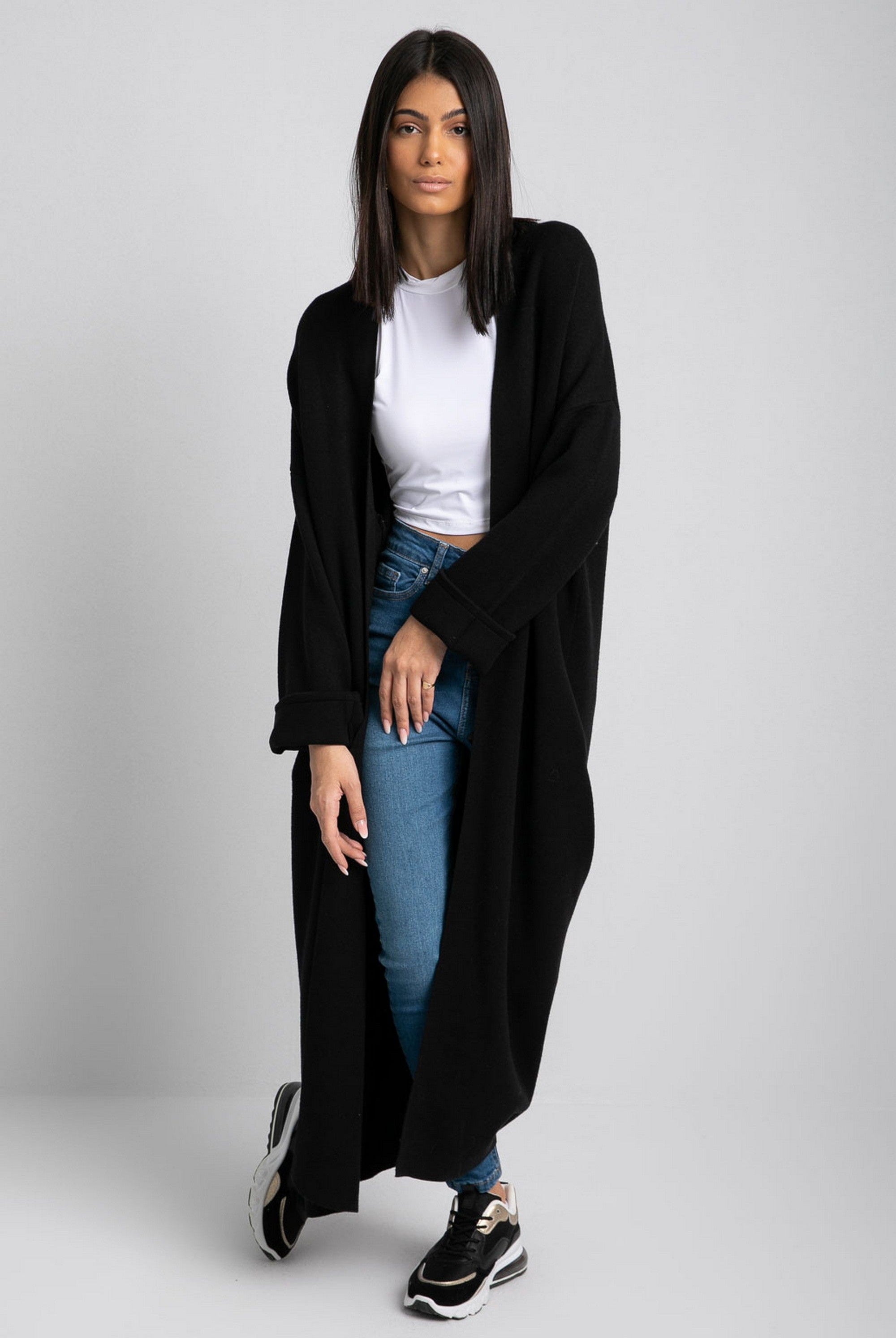 داليدرس كارديجان طويل سادة كم طويل نسائي