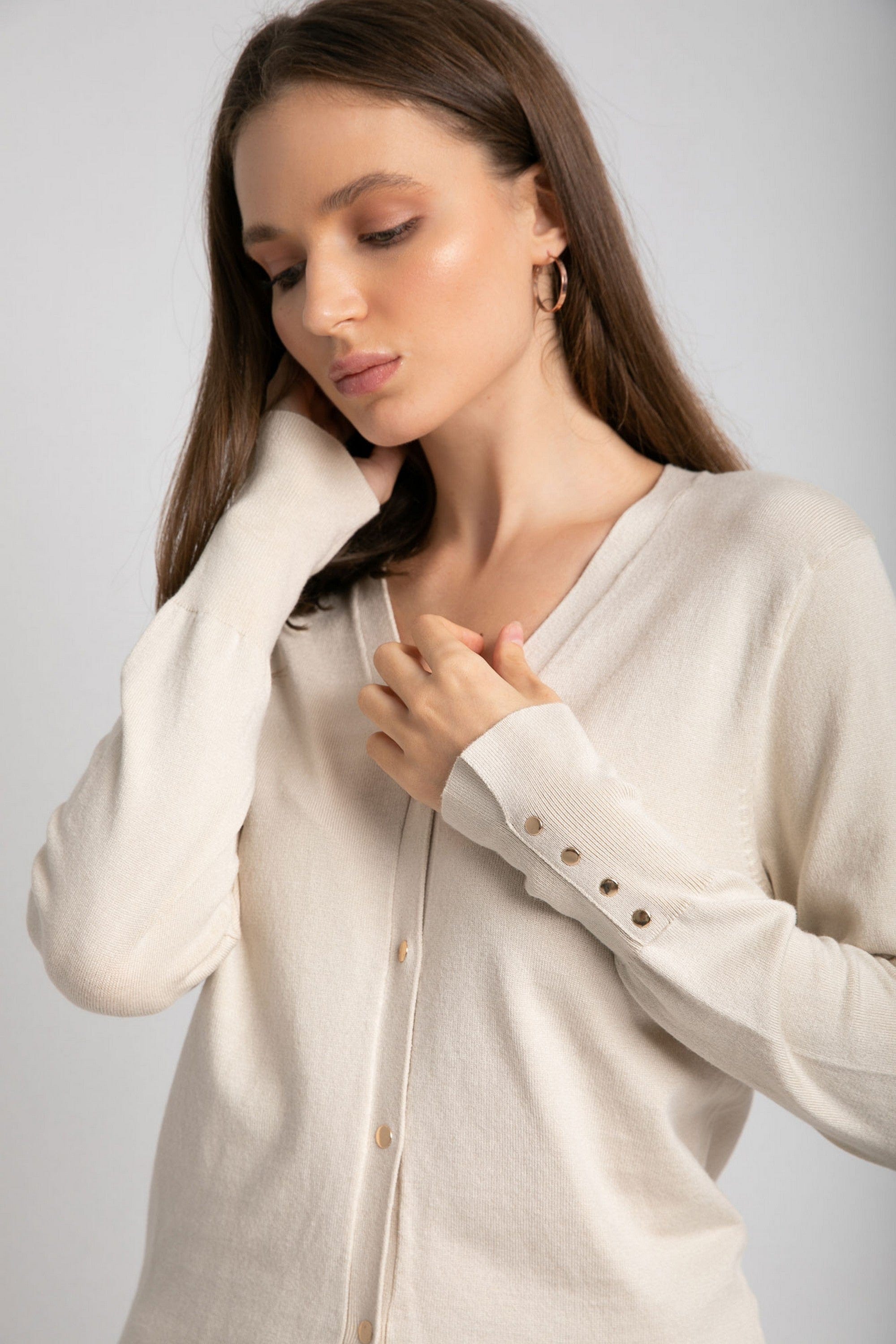 داليدرس كارديجان مع جيب وسحاب سادة نسائي