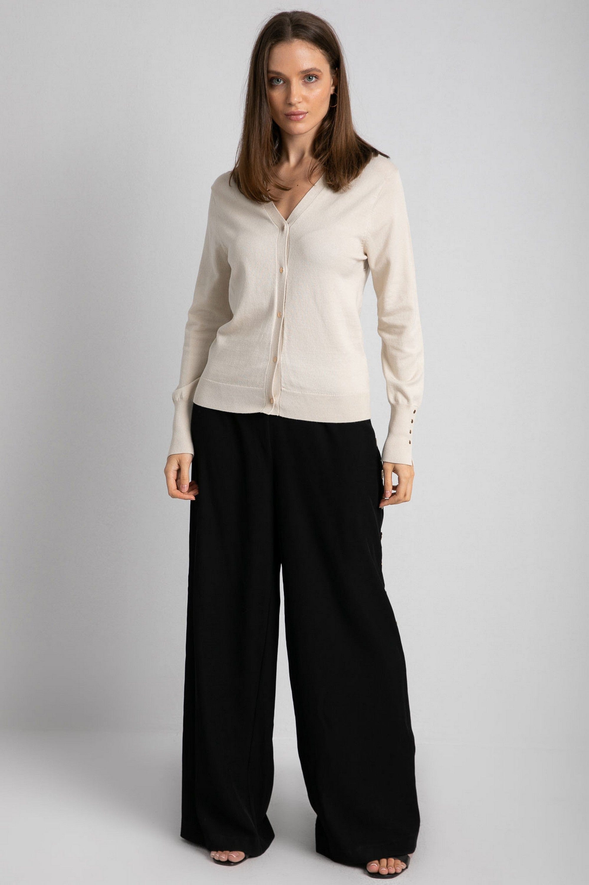 داليدرس كارديجان مع جيب وسحاب سادة نسائي