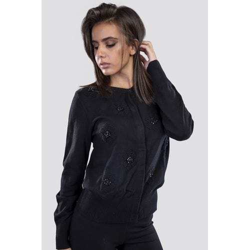 داليدرس كارديجان قصير مطرز كم طويل نسائي