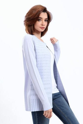 داليدرس كارديجان سادة كم طويل برباط على العنق نسائي