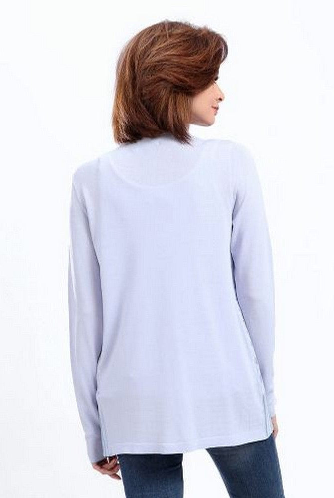 داليدرس كارديجان سادة كم طويل برباط على العنق نسائي