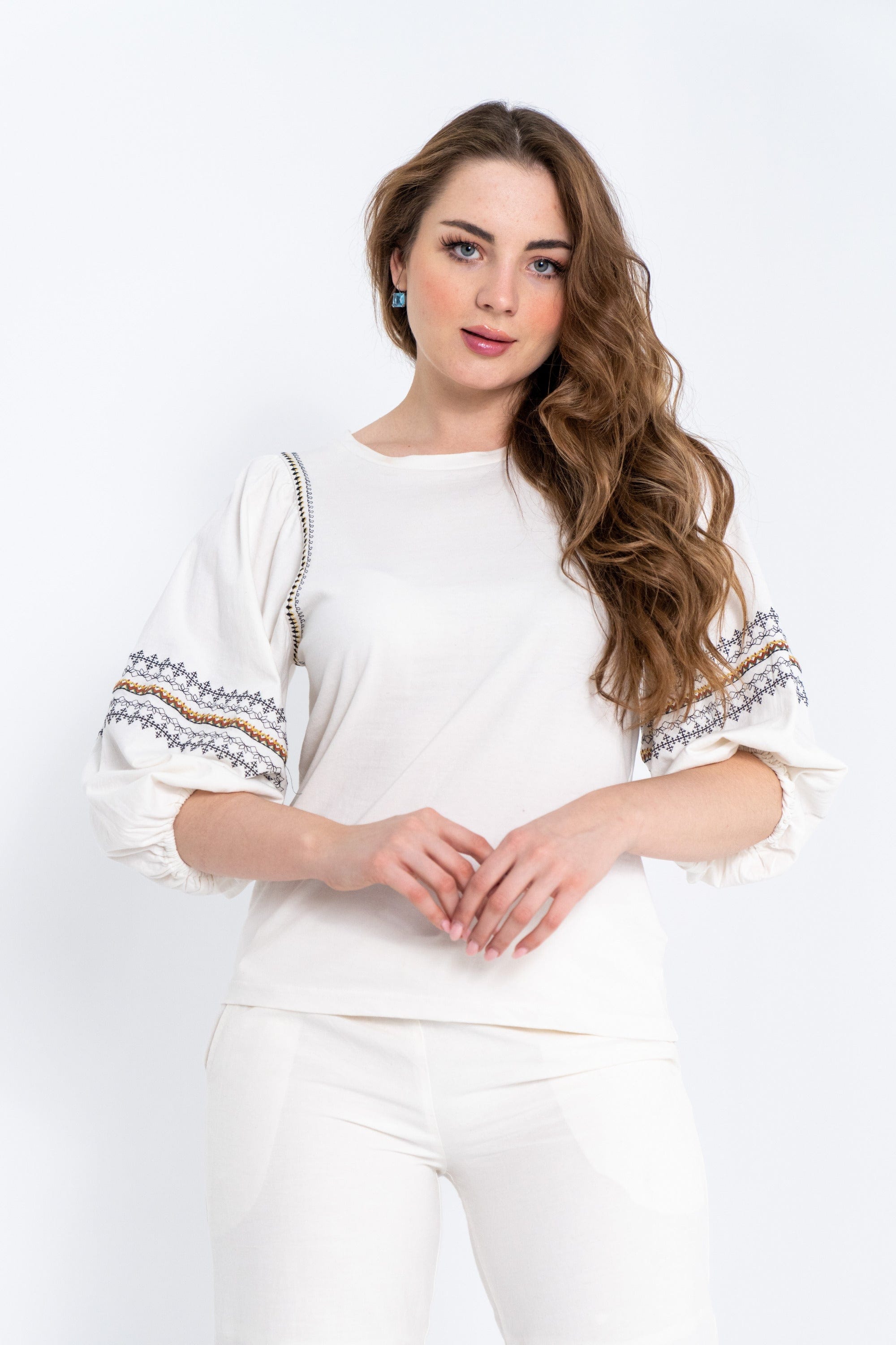 داليدرس بنطلون نسائي رسمي سادة واسع من الأسفل أوف وايت