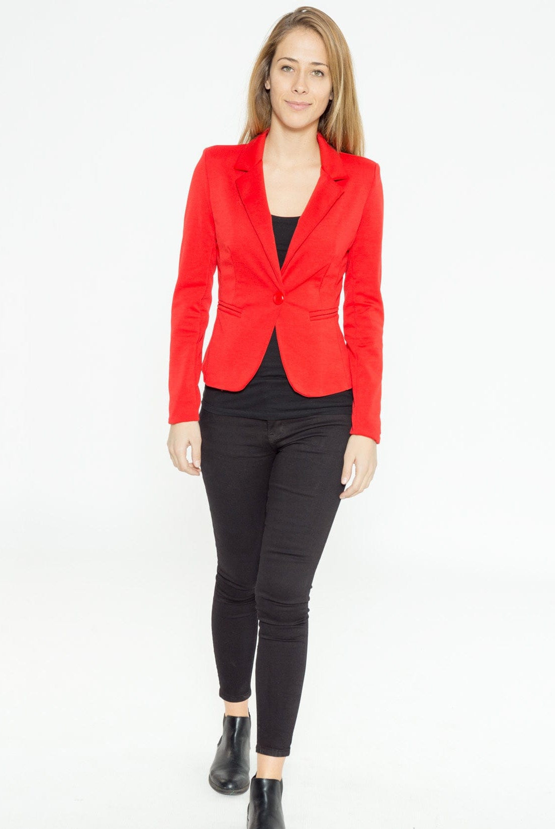 شانا سترة نسائية كلاسيك اكمام طويلة سادة