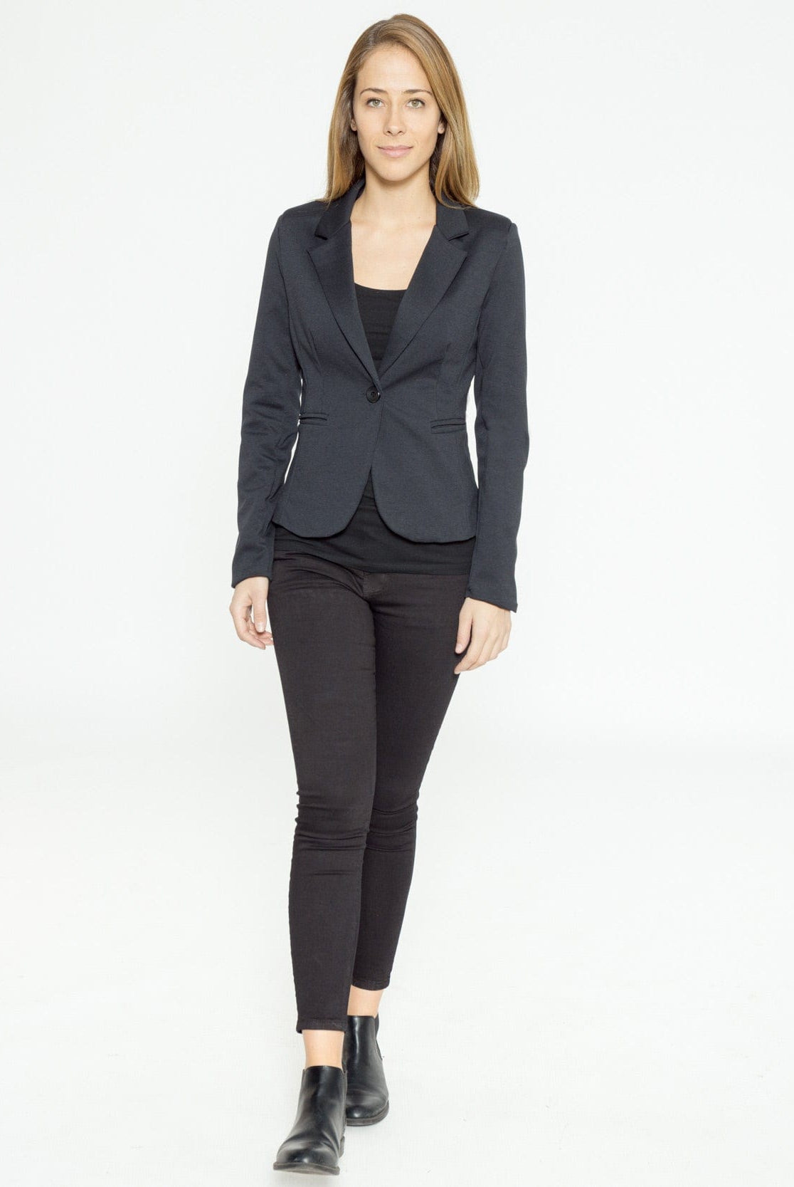 شانا سترة نسائية كلاسيك اكمام طويلة سادة